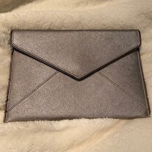 Rebecca Minkoff Pewter evening clutch